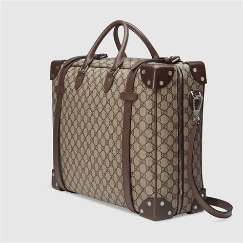 gucci bag checkered|gucci leather suitcase.